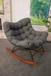 Oversized Upholstered Rocking Chair